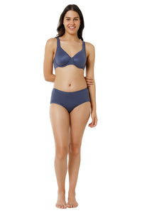 Contour Support Non-padded Wired Bra - Crown Blue thumbnail 5