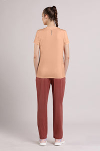 Flaunt Workout Tee - Cafe Creme thumbnail 5