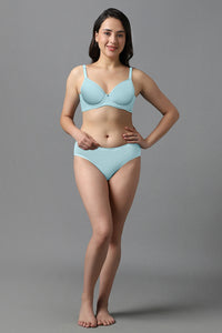 Airy Padded Wired Bra - Porcelain Blue thumbnail 5