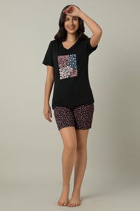 Sleep Shorts - Polka Heart Print thumbnail 5