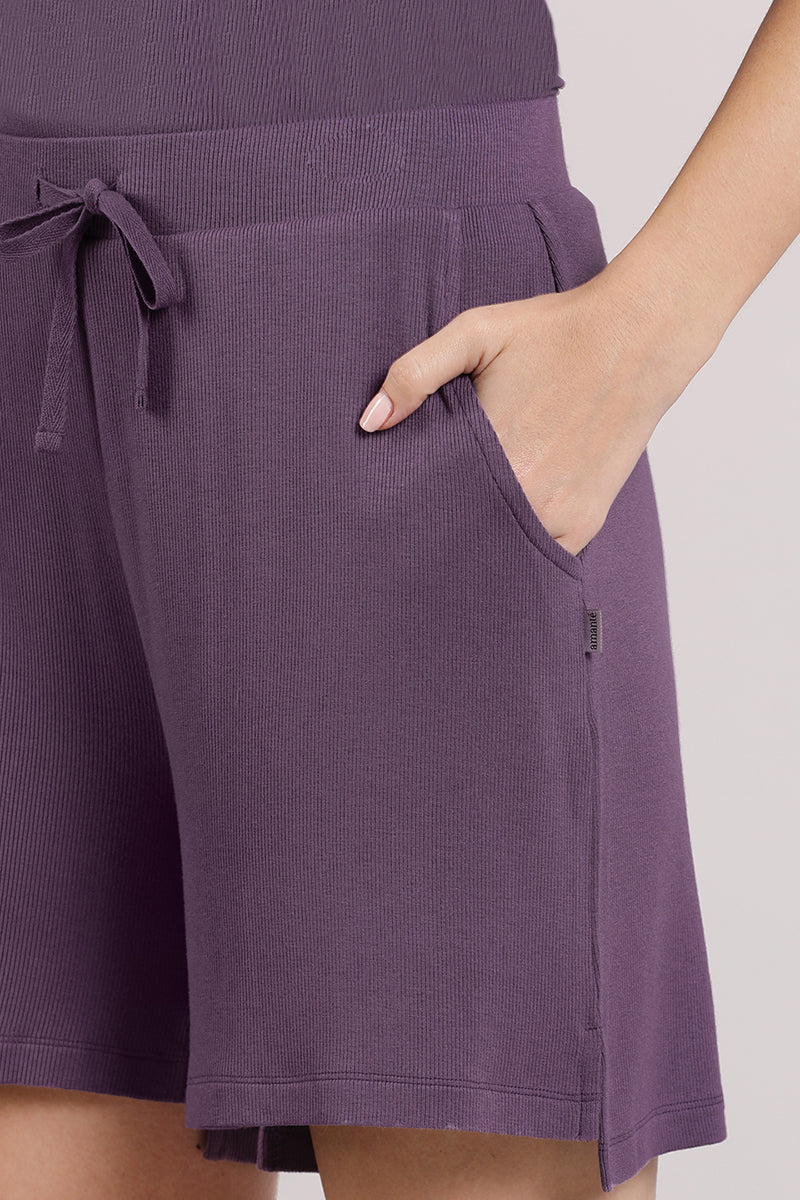 Serene Dream Shorts - Vintage Violet