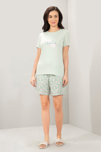 Sleep Shorts - Frosty Floral Print thumbnail 5