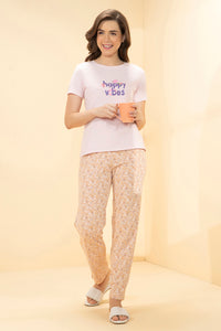 Full Length PJ Bottom - Peach Tropical Print thumbnail 5