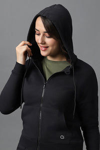 Essential Fleece Hoodie - Black thumbnail 5