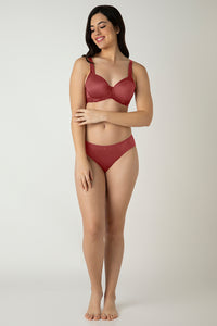 Glam Lace Padded Wired Balconette Bra - Cowhide thumbnail 5