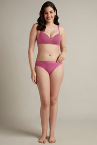 Smooth Style Padded Non-Wired Cotton Bra - Malaga thumbnail 5