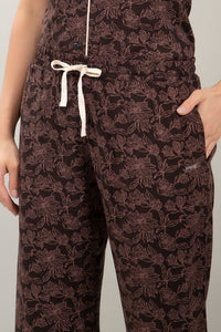 Half-Sleeves Sleep PJ Set - Burlwood Floral Print thumbnail 5
