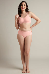 Dreamy comfort Non-Padded Non-Wired Cotton Bra - Impatiens Pink thumbnail 5