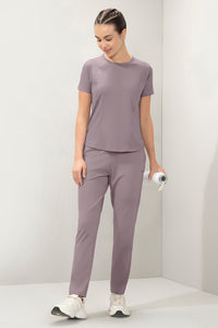 Energize Flexi Track Pants - Purple Dove thumbnail 5