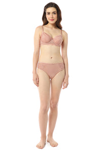 Eternal Bliss Non-padded Wired Bra - Mellow Rose thumbnail 5