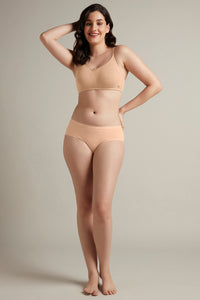 Daily Support Non Padded Non-Wired Cotton Bra - Sandalwood thumbnail 5