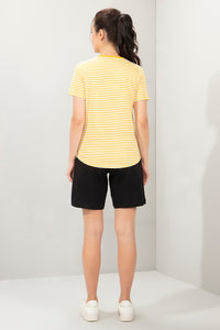 Essential Stripe Tee - Golden Rod Stripes thumbnail 5