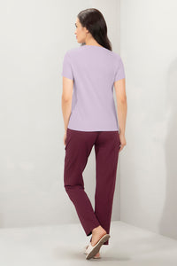 Essential Crew Neck Tee - Lavender Fog thumbnail 5