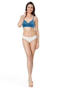 Smooth Charm Padded Non-Wired T-Shirt Bra - Blue Sapphire thumbnail 5