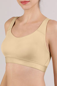 Elements Cotton Lined Low Impact Sports Bra - Irish Cream thumbnail 5