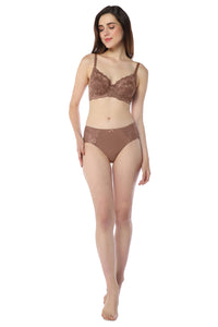 Luxe Support Non-Padded Wired Bra  - Nutmeg thumbnail 5