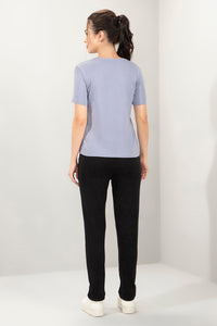 Essential V-Neck Printed Tee - Bravery Print thumbnail 5