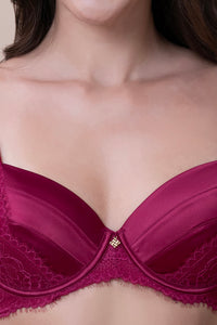 Amore Padded Wired Demi Bra - Anemone thumbnail 4