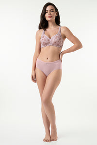 Cool Contour Non-Padded Non-Wired Bra With Aloe Finish - Fusion Delicacy Print thumbnail 5