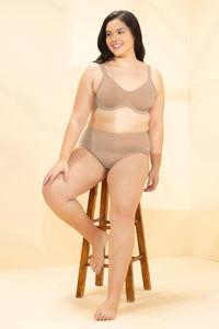 Delight Minimizer Non-Padded Wired Bra - Hazelnut thumbnail 5