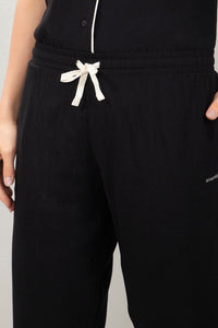 Half-Sleeves Sleep PJ Set - Black thumbnail 5