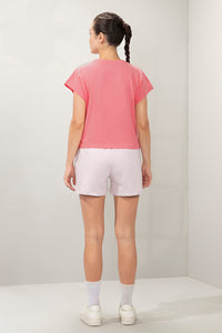 Essential Crop Top - Flamingo Plume thumbnail 5