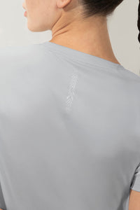Energize Short Sleeve V-Neck Active T-Shirt - Dawn Blue thumbnail 5