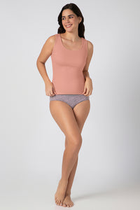 Rib Tank Top - Coral Pink thumbnail 5