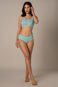 All Day Lounge Solid Non Padded Non-Wired Bra - Jiao Floral Print thumbnail 5