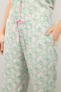 Half-Sleeves Sleep PJ Set - Frosty Floral Print thumbnail 5