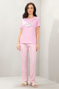 Full Length Pyjama Bottom - Orchid Checks Print thumbnail 5