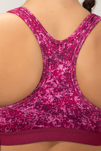 Energize Medium Impact Round Neck Sports Bra - Mosaic Print thumbnail 5