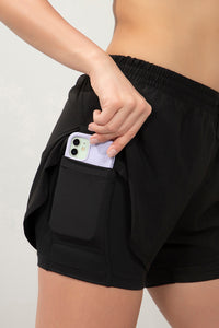 Energize High Rise Active Shorts - Black thumbnail 5