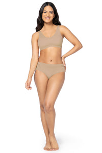 Invisi Padded Non-Wired Effortless Bralette - Hazelnut thumbnail 5