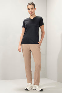 Energize Short Sleeve V-Neck Active T-Shirt - Black thumbnail 6