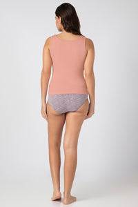 Rib Tank Top - Coral Pink thumbnail 6