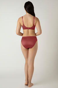 Glam Floral Non-Padded Wired Minimizer Bra - Cowhide thumbnail 6