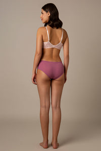 Simply Soft Padded Non-Wired Cotton Bra - Pink Floral Print thumbnail 6