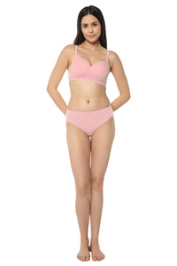 Signature Cotton Padded & Wirefree Bra - Pink Nectar thumbnail 6