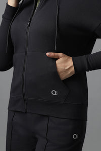 Essential Fleece Hoodie - Black thumbnail 6
