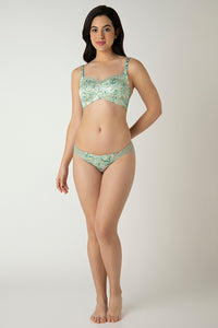 Demure Non-Padded Non-Wired Contour Bra - Tulip Harmony Print thumbnail 6