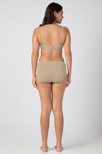 Chic Contour Non-Padded Wired Minimizer Bra - Sandalwood thumbnail 6