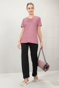 Energize Short Sleeve V-Neck Active T-Shirt - Lilas thumbnail 6