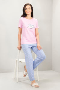 Scoop Neck Sleep Tee - Lazy Days Print thumbnail 6