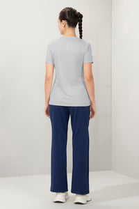 Energize Short Sleeve V-Neck Active T-Shirt - Dawn Blue thumbnail 6