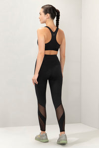 Energize Medium Impact Round Neck Sports Bra - Black thumbnail 6