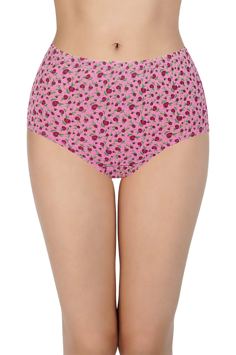 100% Cotton Full Brief Panty Pack (Pack of 3) - D027 - Multi