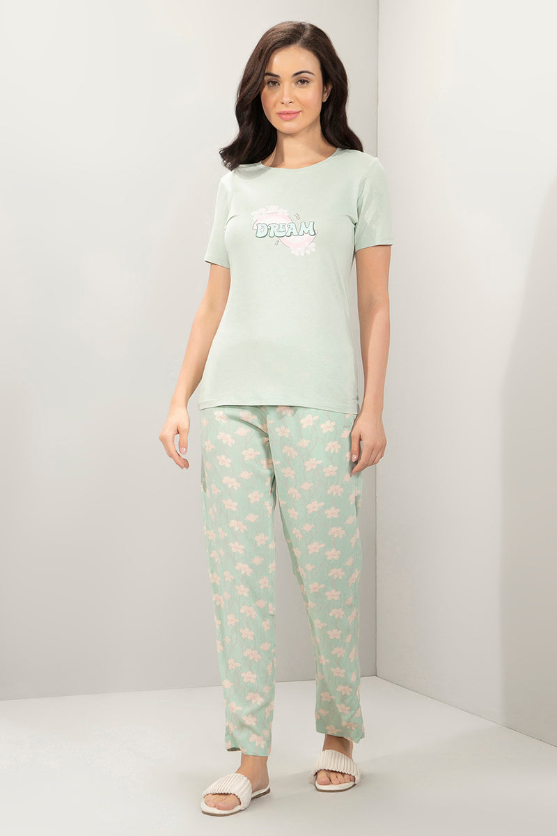 Scoop Neck Sleep Tee - Dream Print - Image 6 of 6