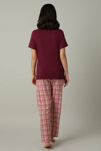 Scoop Neck Sleep Tee - Shoulder Floral Print thumbnail 6