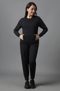 Essential Fleece Sweatshirt - Black thumbnail 5